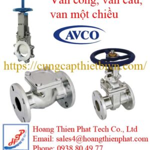 Van cầu AVCO, van cổng AVCO, van một chiều AVCO
