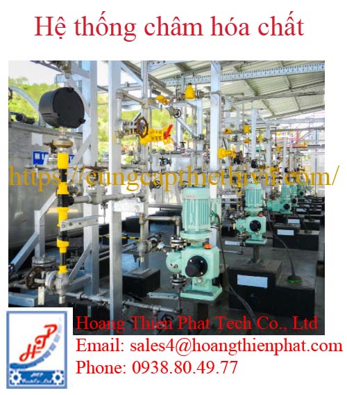 hệ thống châm hóa chất trong xử lý nước
