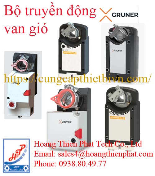 Bộ truyền động van gió Gruner