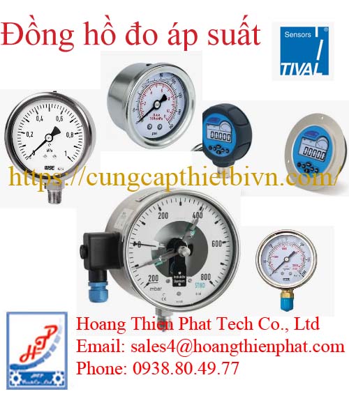 Đồng hồ đo áp suất TIVAL