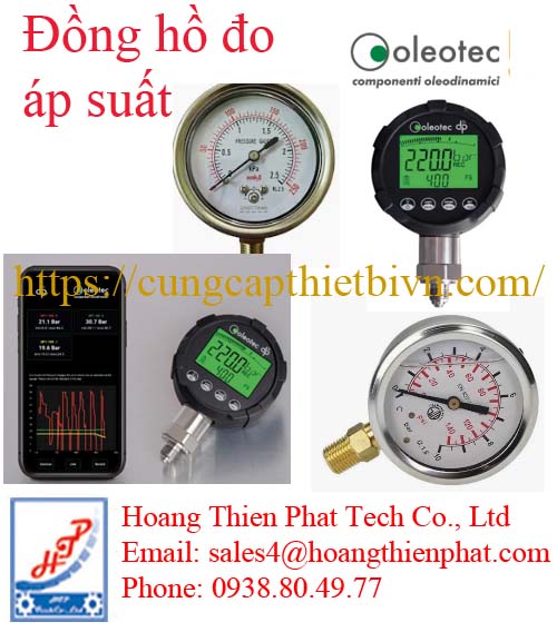 Đồng hồ áp suất Oleotec