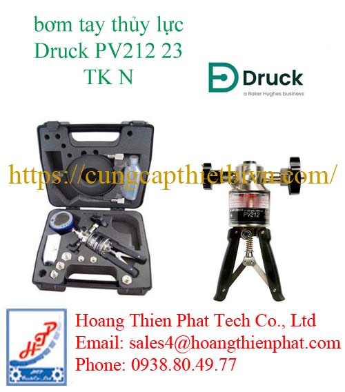 bơm tay thủy lực Druck PV212 23 TK N